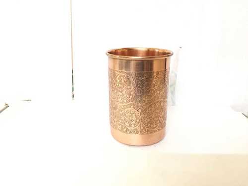 Round Light Weight Designer Copper Glass