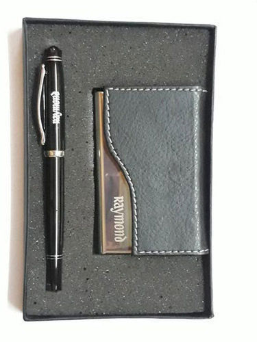 Gift Set Metal Pen And Metal Card Holder