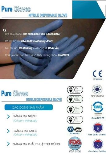 Pure Gloves Nitrile Disposable