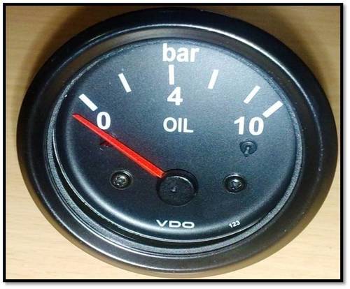 Round Shape Oil Pressure Gauge