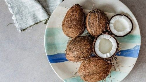 Raw Matured Semi Husked Coconut