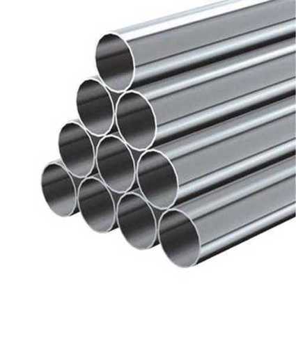 Silver Stainless Steel Round Pipes