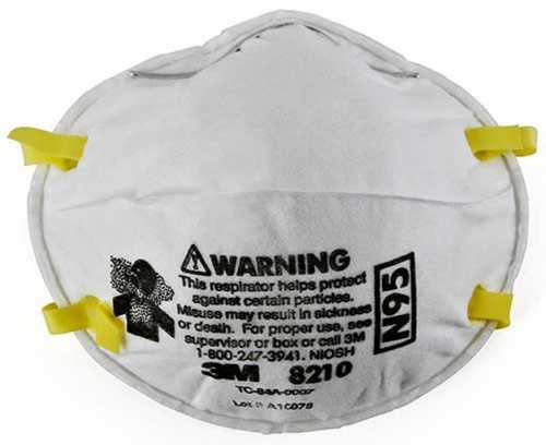 3 M 8210 N95 Disposable Particulate Respirator Mask