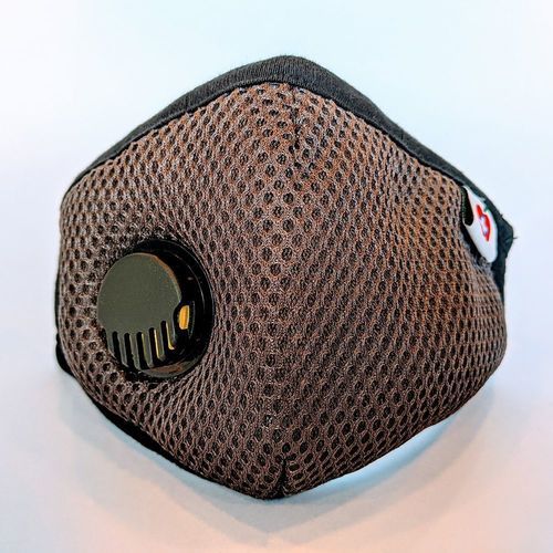 Washable Mask With Respirator Brown Gender: Unisex