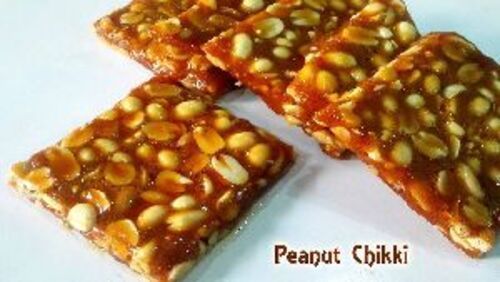 Brown Peanut Chikki for Food
