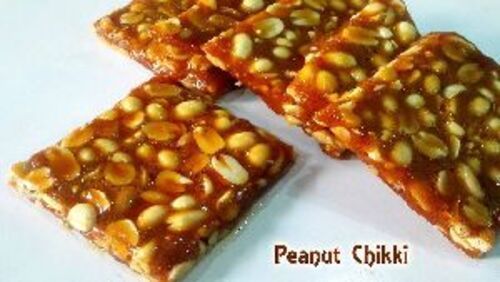 Brown Peanut Chikki For Food