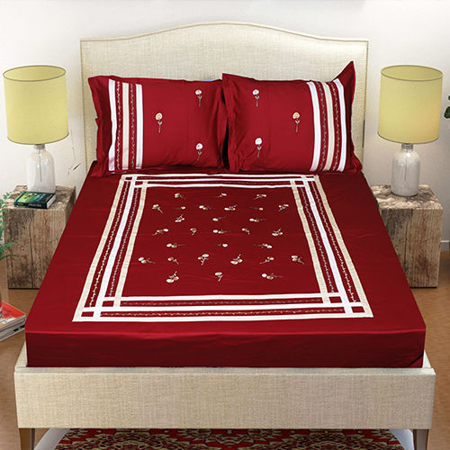 Multicolour Royal Decor Embroidered Bed Sheets