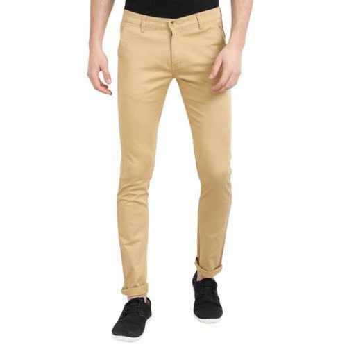 Cotton Men Colour Pants Casual Wear Pleated Trousers