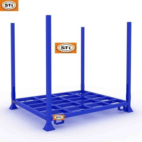 Blue Free Standing Stillage Pallet Rack