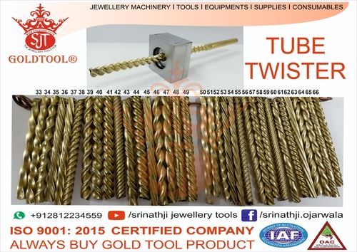 Various Gold Tool Premium Hollow Pipe And Tube Twisting Design Jewellery Dies