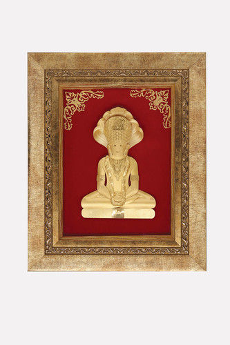 Indian Handmade 24K Gold Leaf Parsavnath Frame