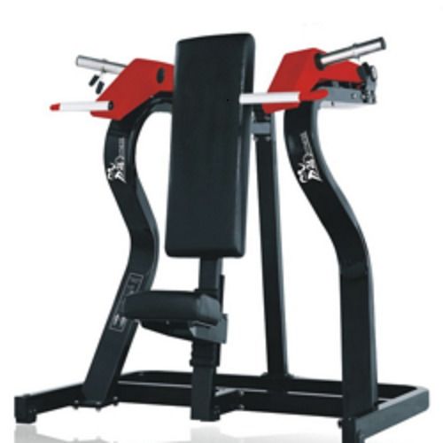 Manual Shoulder Press Machine - Mild Steel, 1290x1260x1485mm | Least Maintenance Required, Commercial Grade, Black Seat