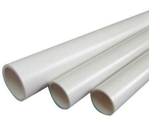 Round White Rigid Plastic Pipe