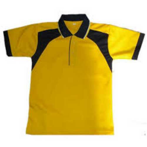 Yellow Color Collared T Shirt Age Group: All