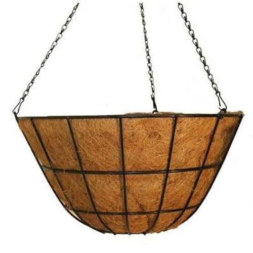 Black Coconut Husk Hanging Baskets