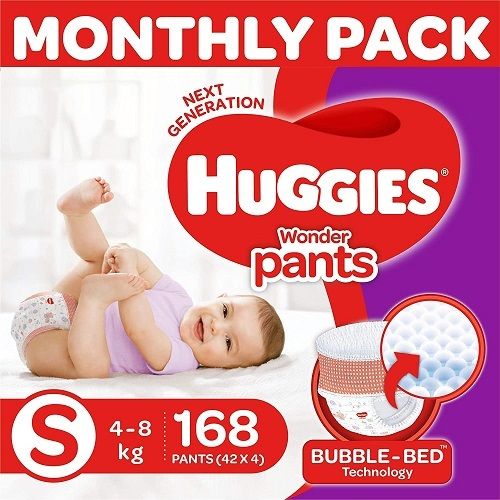 Huggies प्योर बेबी पैंट, नवजात संवेदनशील त्वचा