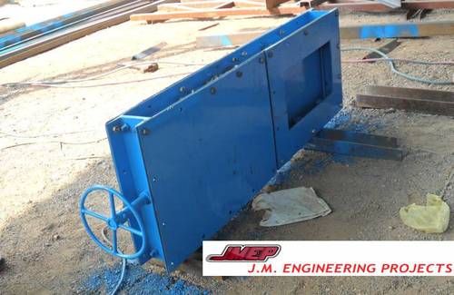 Blue Customized Rack And Pinion Gate