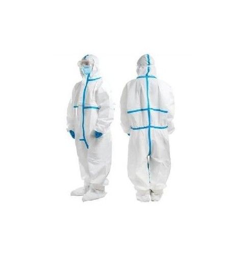  COVID-19 के लिए PPE किट मेडिकल हूडेड कवरॉल सूट