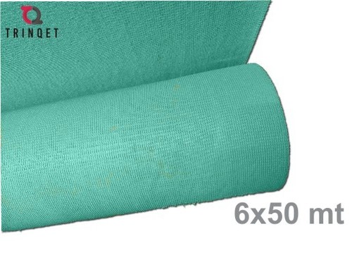 Hdpe Agriculture Uv Stabilization Shade Net 75% 6 Gauge Green Color 6X50 Mt
