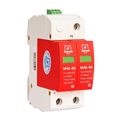 DIN Rail 40kA Class C Surge Protector 48V Lightning Protector For DC System