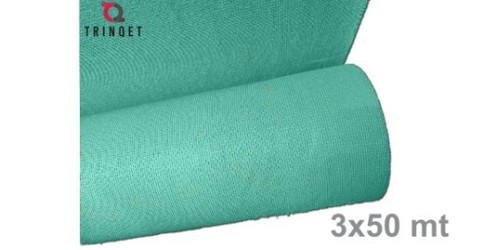 Hdpe Sun Light Dust Blocking Agriculture And Multi Purpose Greenhouse Garden Nursery Shading Cloth 75% 6 Gauge Green Color 3x50 Mt