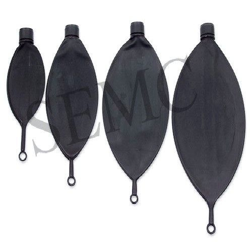 Manual Black Rubber Rebreathing Bag