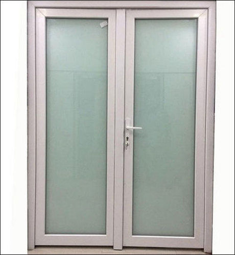 White Exterior Upvc Glass Door