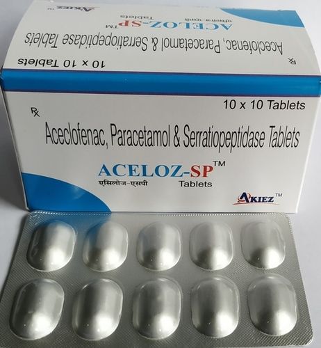 Serratiopeptidase Anti-inflammatory Pain Relief Tablet - 10 mg with Aceclofenac & Paracetamol | Enhanced Recovery Post Oral Surgery, Aches Relief for Rheumatic Conditions, Temperature Regulation