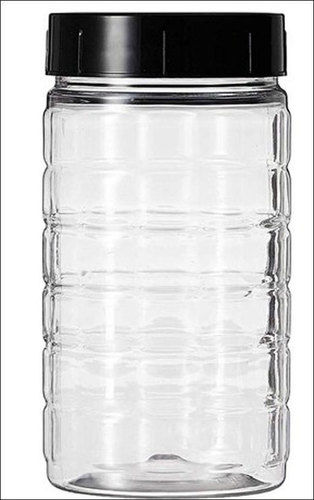 Transparent Round Shape Spice Jar
