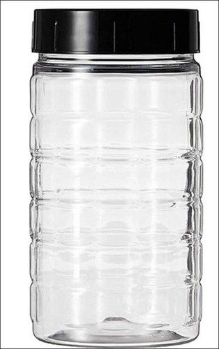 Plastic Transparent Round Shape Spice Jar