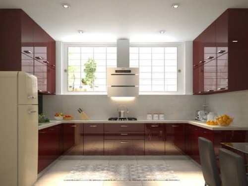 U Shape Modular Kitchen Interior Designing Service
