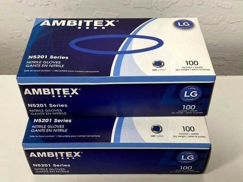 Powder-Free N5201 Ambitex Nitrile Gloves Elasticity: Good