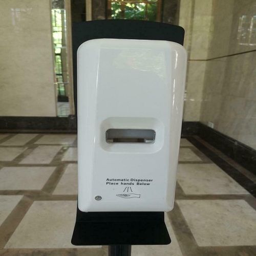 White Designer Automatic Sanitizer Dispenser