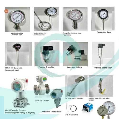 Industrial Pressure And Temperature Gauge