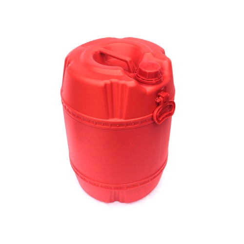 50Kg Hdpe Red Plastic Drum - Shape: Round