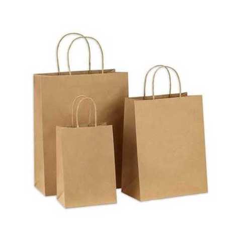 All Brown Color Paper Carry Bags