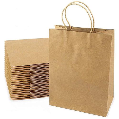 Brown Color Shopping Bags