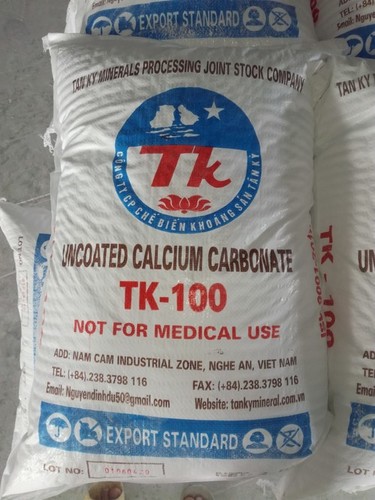 Coated Uncoated Calcium Carbonate Powder