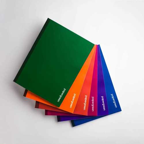 Paper Notebooks With Single Color Matt Finish Cover