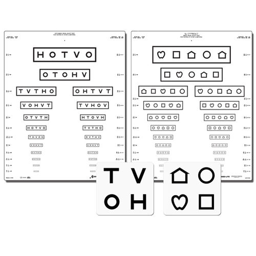 Lea Symbols And Hotv Massachusetts Pediatric Eye Chart Dimension(L*W*H): 17 X 21 Inch (In)