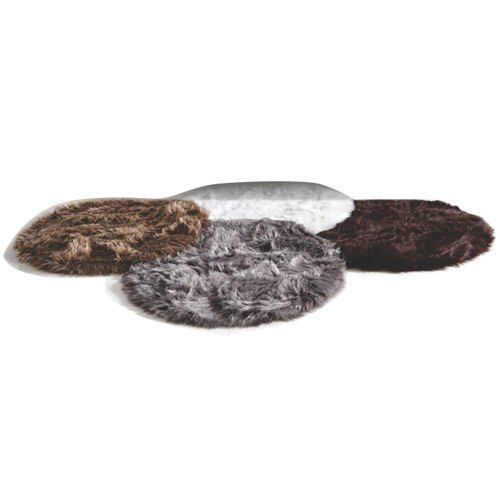 Brown Plain Polyester Fur Rugs