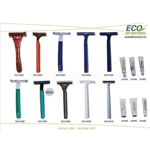  विभिन्न होटल शेविंग रेज़र और क्रीम किट 