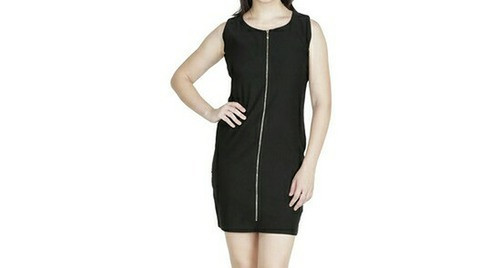 One Piece Front Zipper Dress