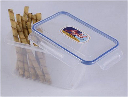 Transparent Plastic Rectangular Container (1200 Ml)