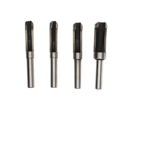 Heat-Treated Plug Cutter Set - Carbon Steel, Customized Size , Metallic Finish for Short Chamfered Wood Plugs