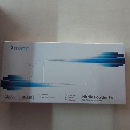 Blue Powder Free Nitrile Disposable Gloves