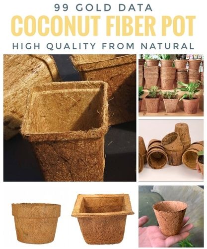 Natural Brown Coconut Fiber Coir Flower Pot