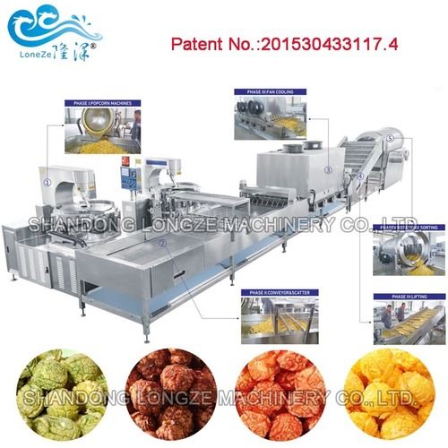 Industrial Caramel Popcorn Production Line