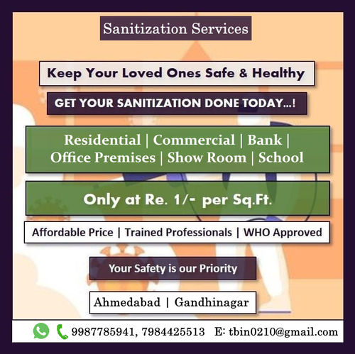 Sanitization and Disinfection Services By AB CLEANING SERVICES