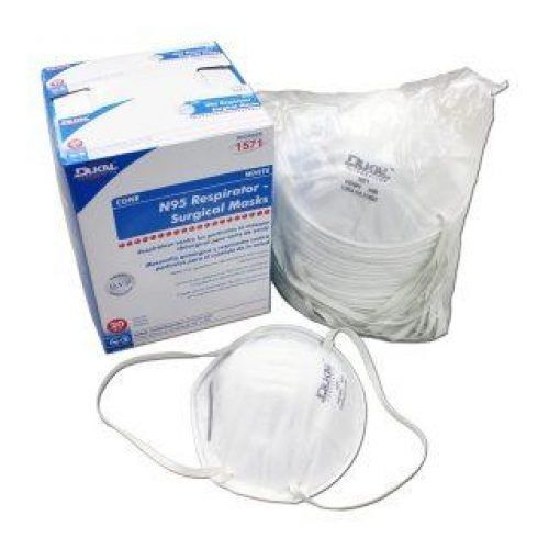 White Dukal N95 Mask Surgical Mask Respirator